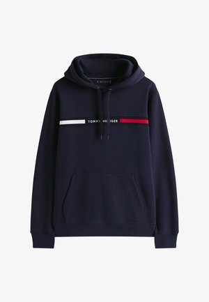 Tommy Hilfiger, LOGO INSERT FLEX FLEECE HOODY - Hoodie - desert sky
