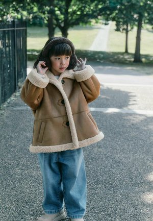 Next, FAUX SHEARLING COAT - Žieminis paltas - neutral