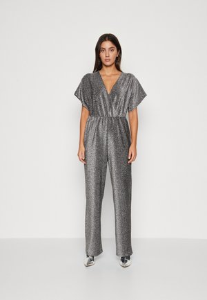 PCSERINA WRAP - Jumpsuit - black/silver