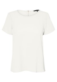Vero Moda Curve VMSASHA ZIP - Blůza - white