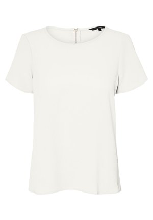 Vero Moda Curve VMSASHA ZIP - Blůza - white