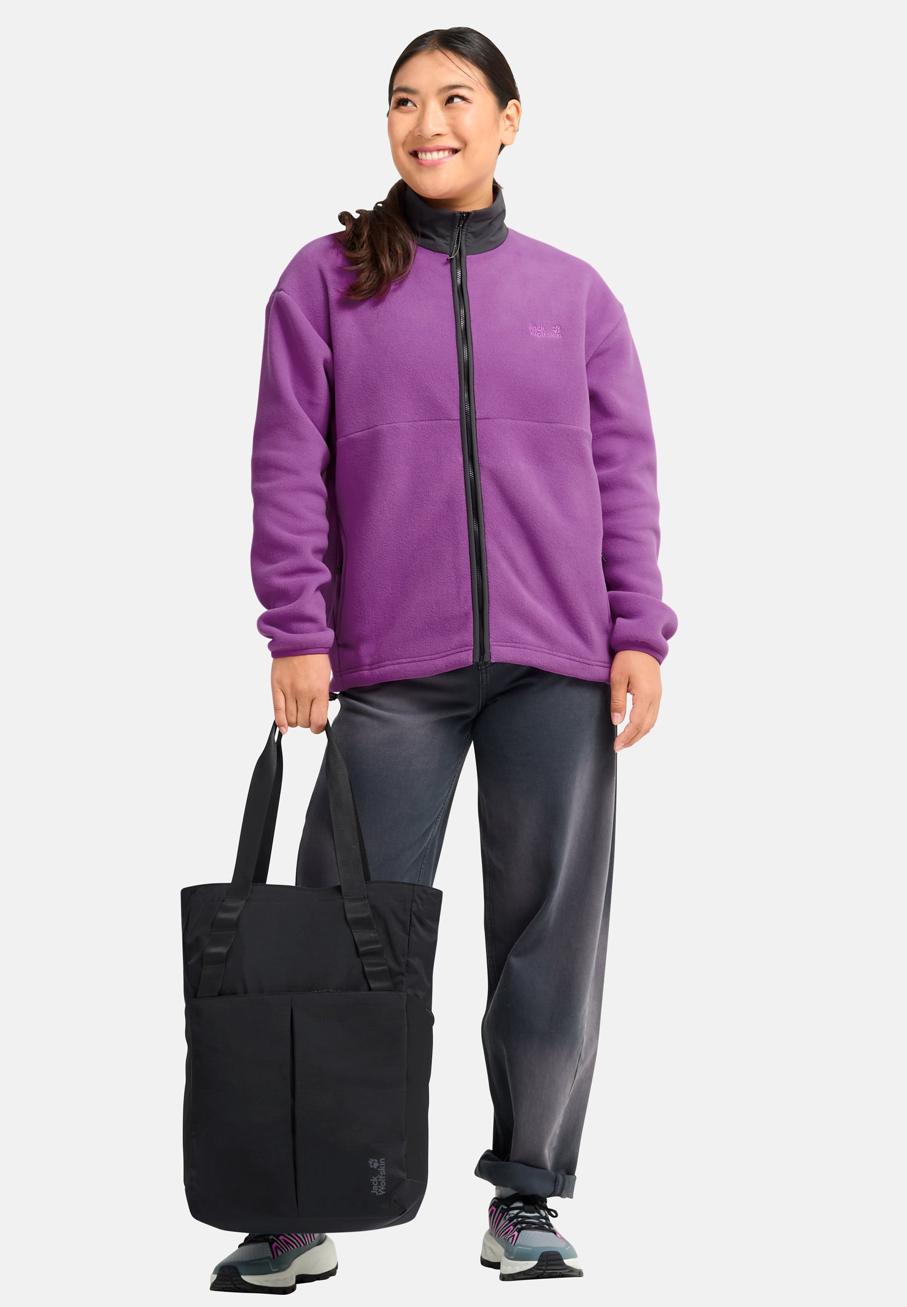 Jack Wolfskin ZOYA 2IN1 - Cross body bag - black - Zalando
