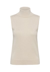 KAREGINA ROLL NECK TOP GLITTER - Top - sand dollar