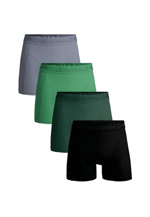 4-PACK  - Kratke boksarice - black green grey