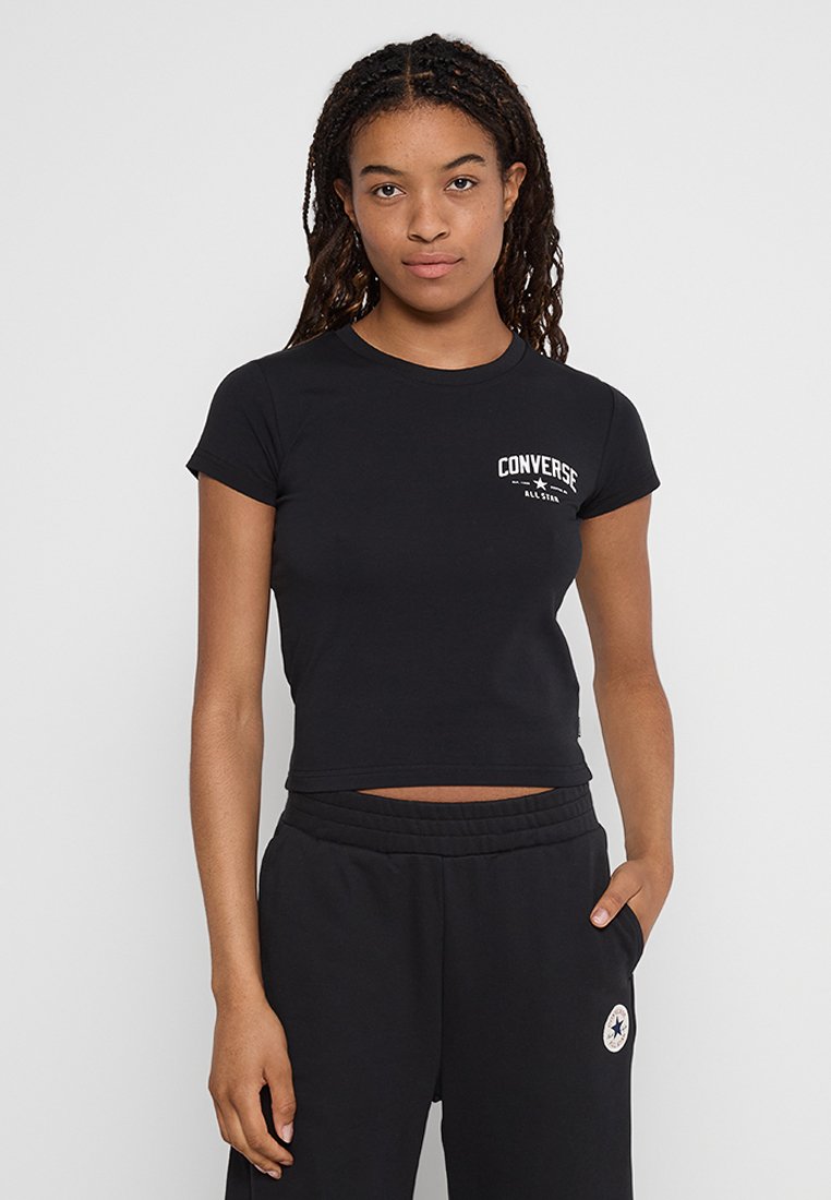 Converse T-shirt basic zwart Converse T-shirt basic zwart