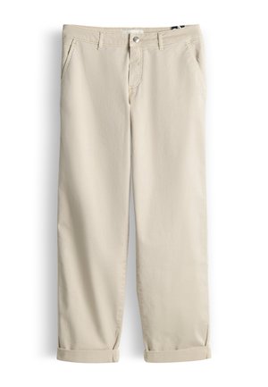 OPUS PANTS, MID RISE ANKLE RELAXED FIT - Chino - soft oat