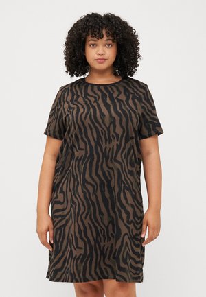 CARLULU LIFE O NECK DRESS  - Jersey dress - forest night