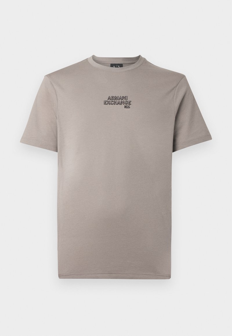 Armani Exchange Basic T-shirt - driftwood/brown - Zalando.co.uk