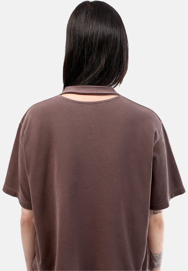 Basic T-shirt - dunkelbraun3