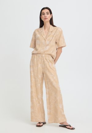 b.young, BYDAIDA PANTS - Pantaloni - humus flower