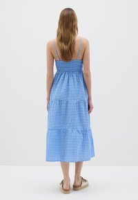 B.ANGEL CHECKED - Vestito casual - light blue