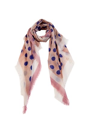 Schal - white blue pink