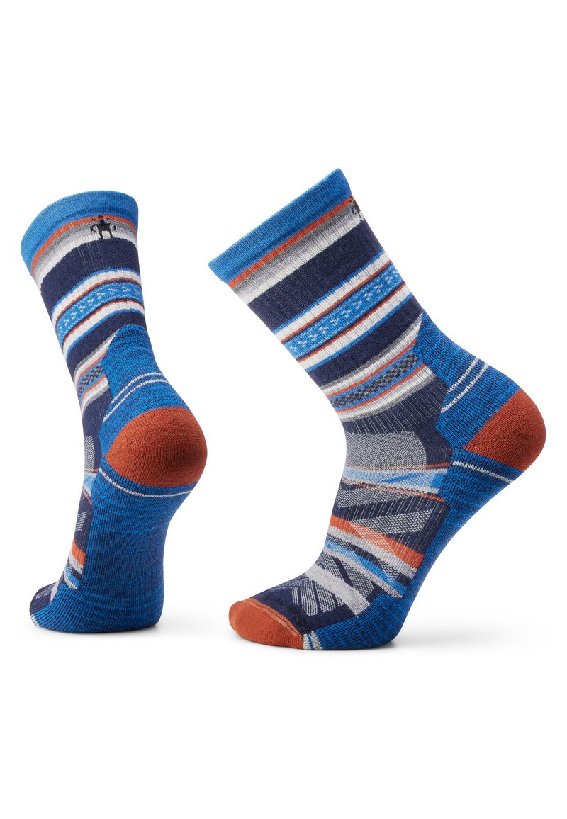 Smartwool HIKE LIGHT CUSHION PANORAMA CREW SOCKS - Spordisokid - deep navy