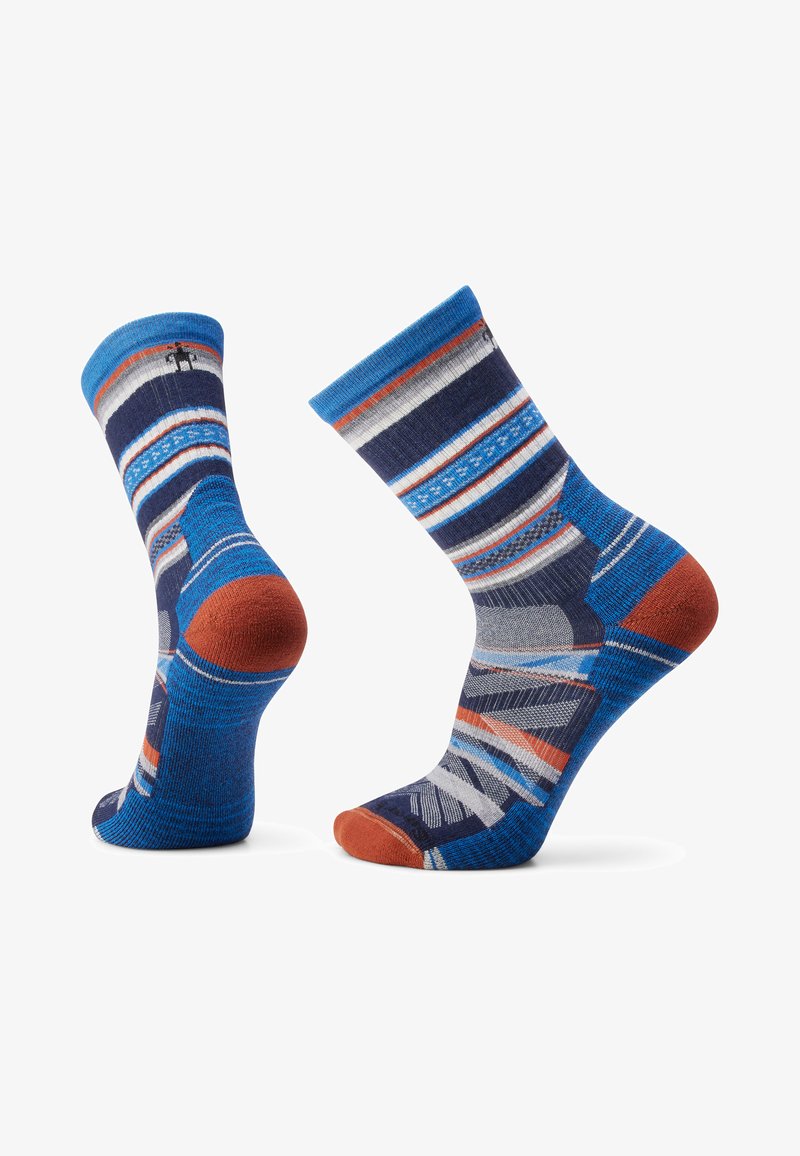 Smartwool HIKE LIGHT CUSHION PANORAMA CREW SOCKS - Spordisokid - deep navy