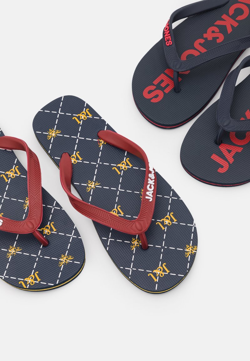 Jack & Jones 2 PACK MIX Chanclas de dedo - navy blazer/azul marino Zalando.es
