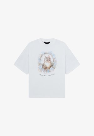 FAVELA, MIRROR MIRROR T-SHIRT - Printtipaita - white