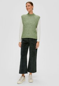 s.Oliver Strickpullover - salbeigrün
