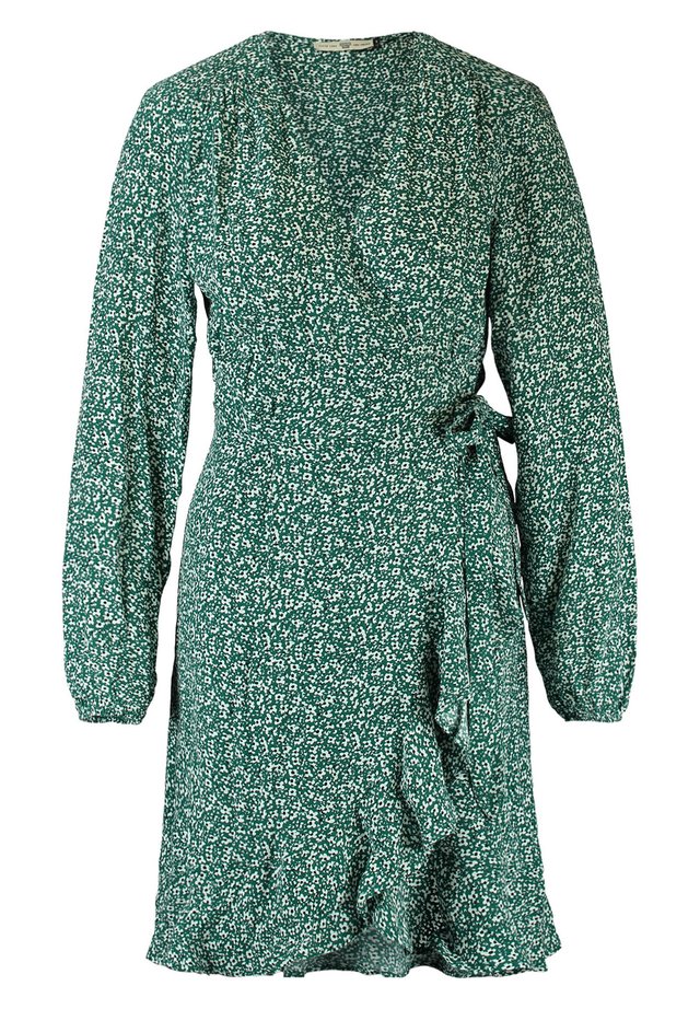 Korte jurk - hard green