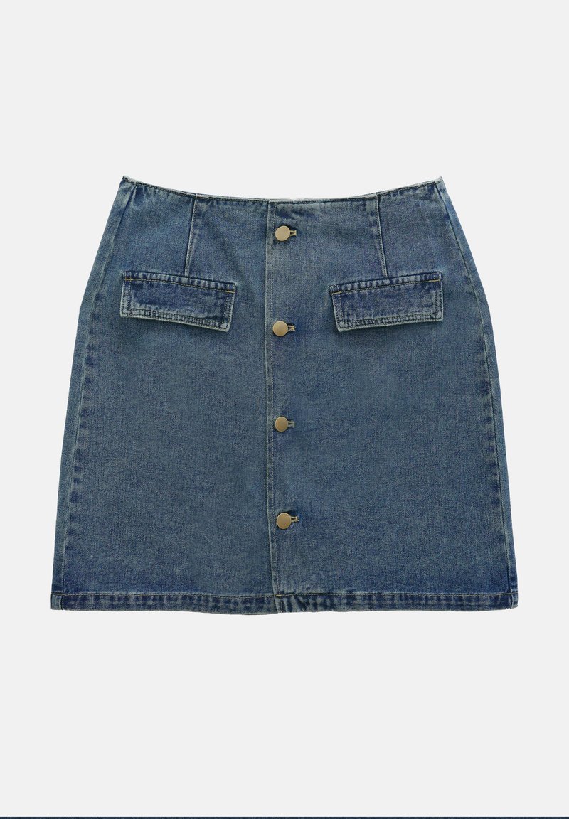 Even&Odd Minirok blauw denim/bluedenim