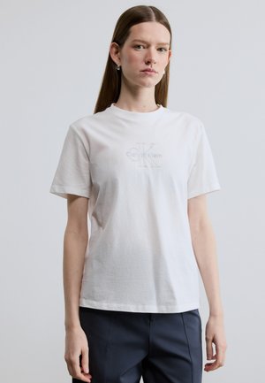 MONOLOGO TEE - T-Shirt print - bright white