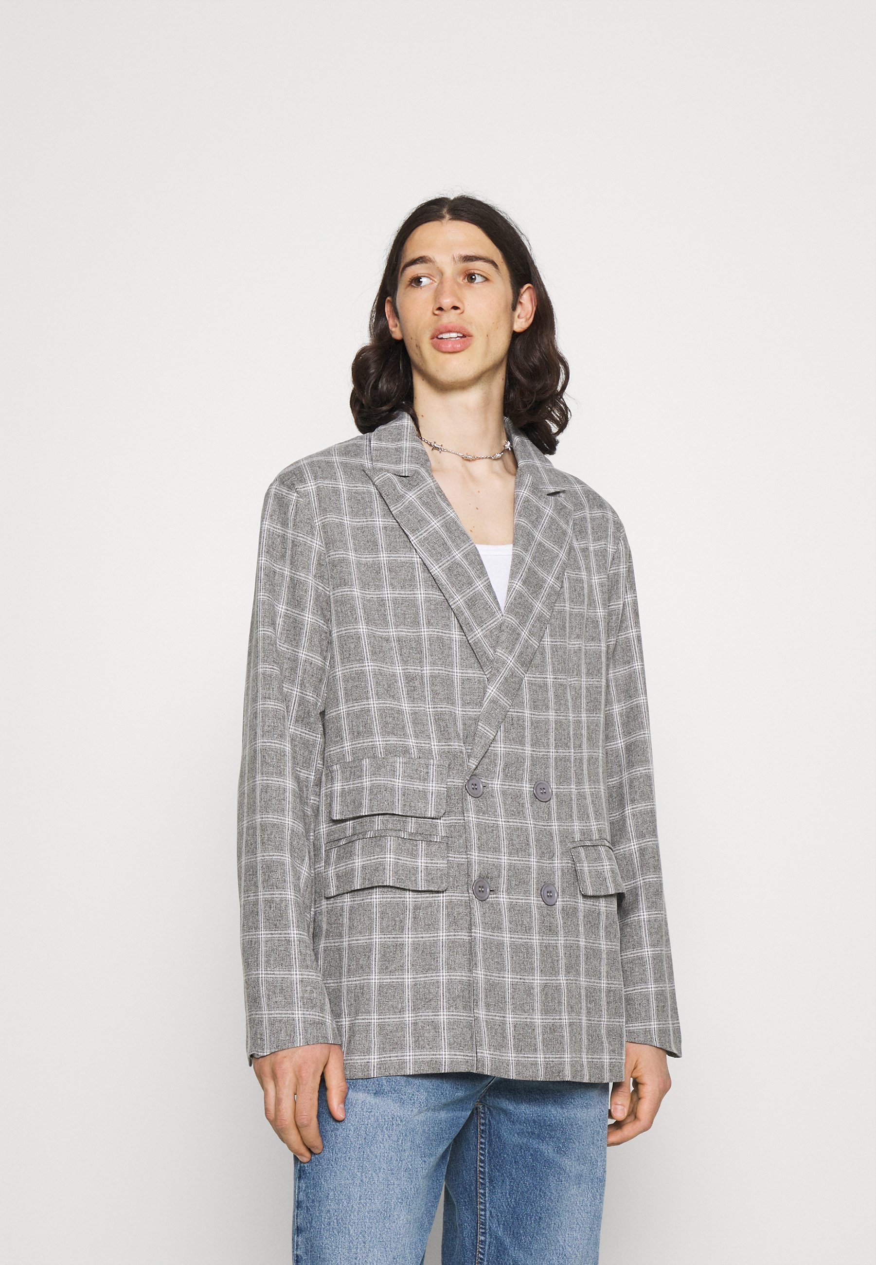 Men BREEZE DOUBLE BREASTED CHECK SUIT JACKET - Blazer jacket Men BREEZE DOUBLE BREASTED CHECK SUIT JACKET - Blazer jacket