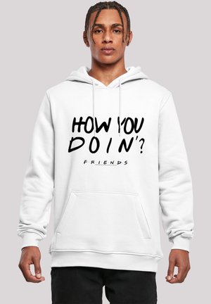 F4NT4STIC FRIENDS TV SERIE HOW YOU DOIN?  WHT - Bluza z kapturem - white