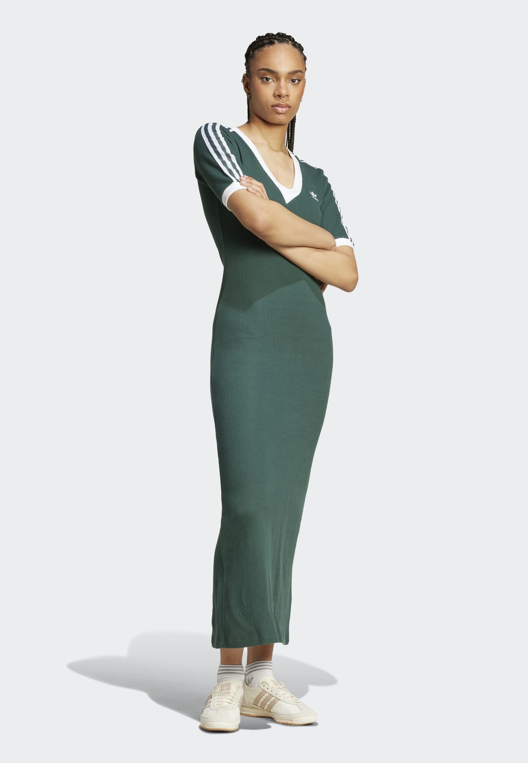 adidas Originals DRESS - Maxi dress - mineral green/green - Zalando adidas Originals DRESS - Maxi dress - mineral green/green - Zalando