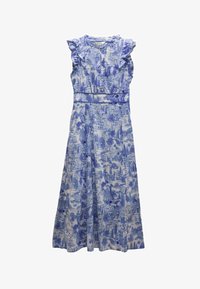 Sélectionné, blue white toile