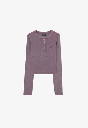HENLEY FITTED - T-shirt à manches longues - light purple