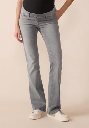 Flared jeans - grey denim