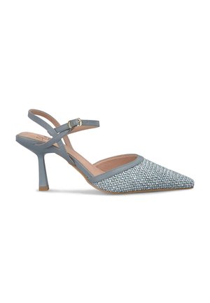 CON PUNTERA AFILADA Y CIERRE CON HEBILLA - High heels - azul