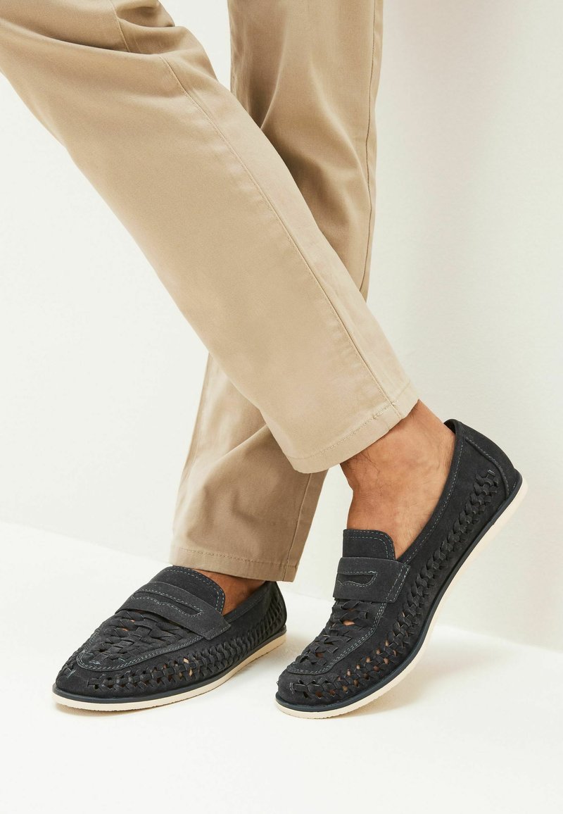Next WEAVE LOAFERS STANDARD - Mokasinke - navy blue