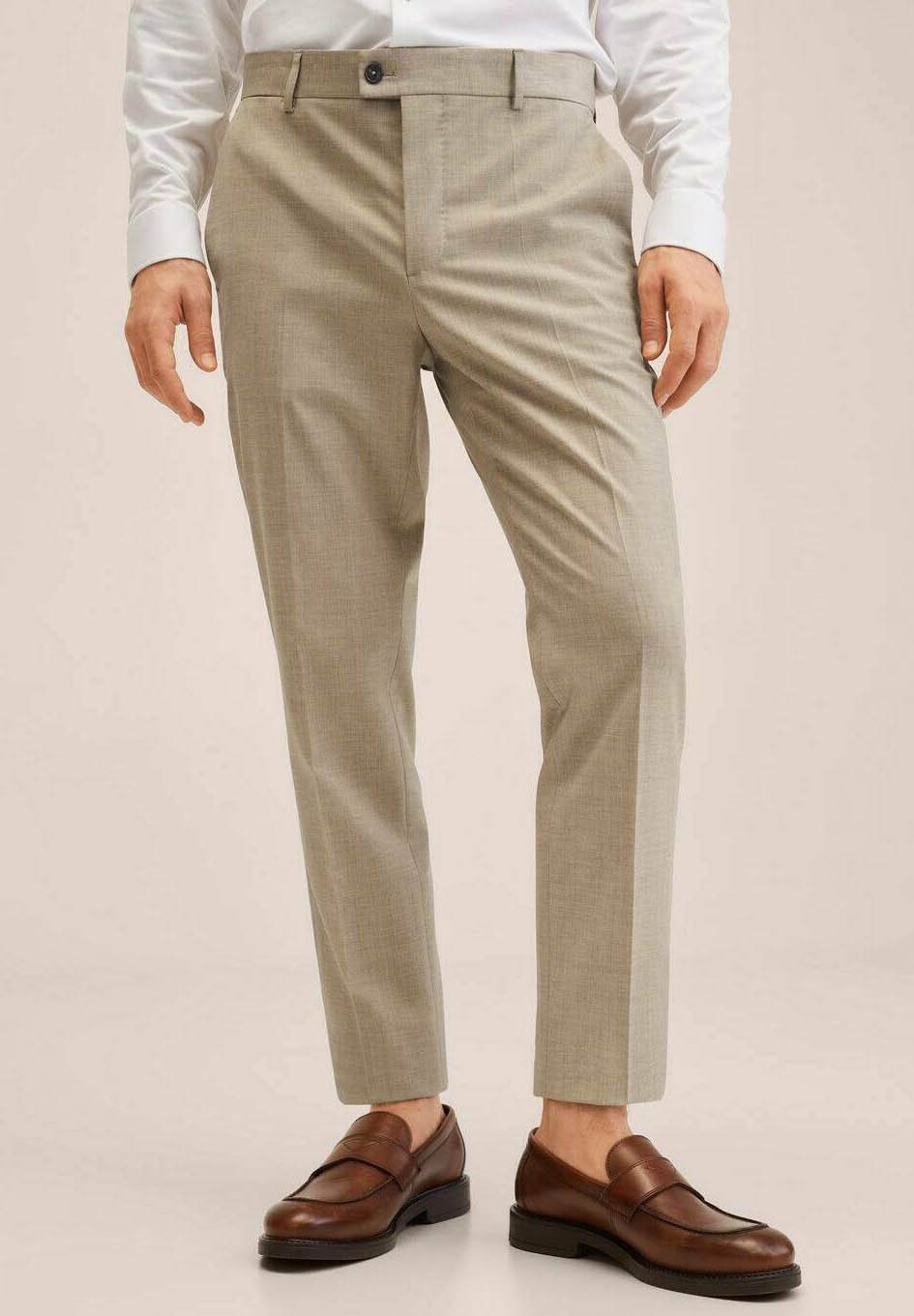 Mango Pantaloni eleganti - beige - Zalando.it