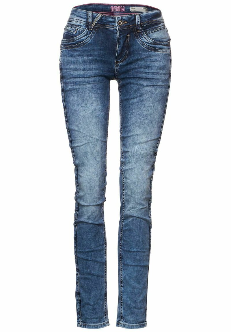 STREET ONE Jeans in slim fit, Indigo Rinsed Wash, 33W / 30L