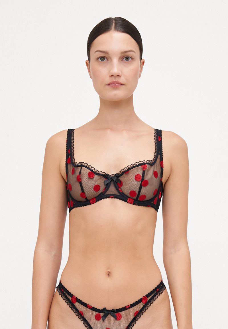 Agent Provocateur GABBY BRA - Grudnjak sa žicom - black/red