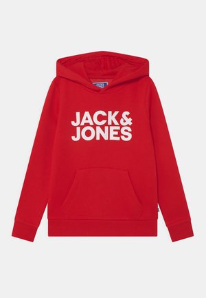 JJECORP LOGO HOOD JNR - Jersey con capucha - true red
