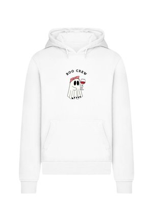 BOO CREW DRINKING GHOST - Kapuzenpullover - weiß