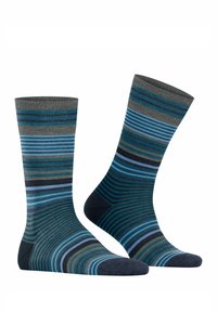 Burlington STRIPE - Socken - lagoon