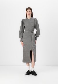 VILA VITULLE MIDI - Abito in maglia - medium grey