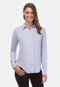 Vincenzo Boretti - LEICHT TAILLIERT - Button-down blouse - eisblau Thumbnail Image 1