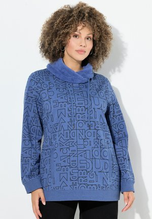 BEDRUCKT TEDDY-STEHKRAGEN LANGARM - Felpa - atlantic blue
