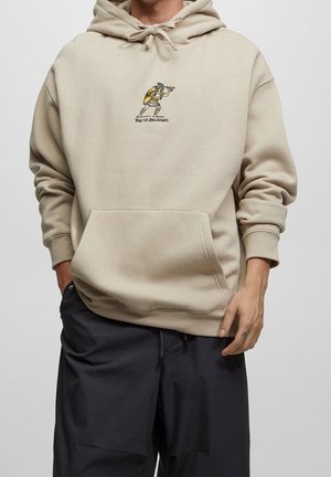 Jersey con capucha - beige