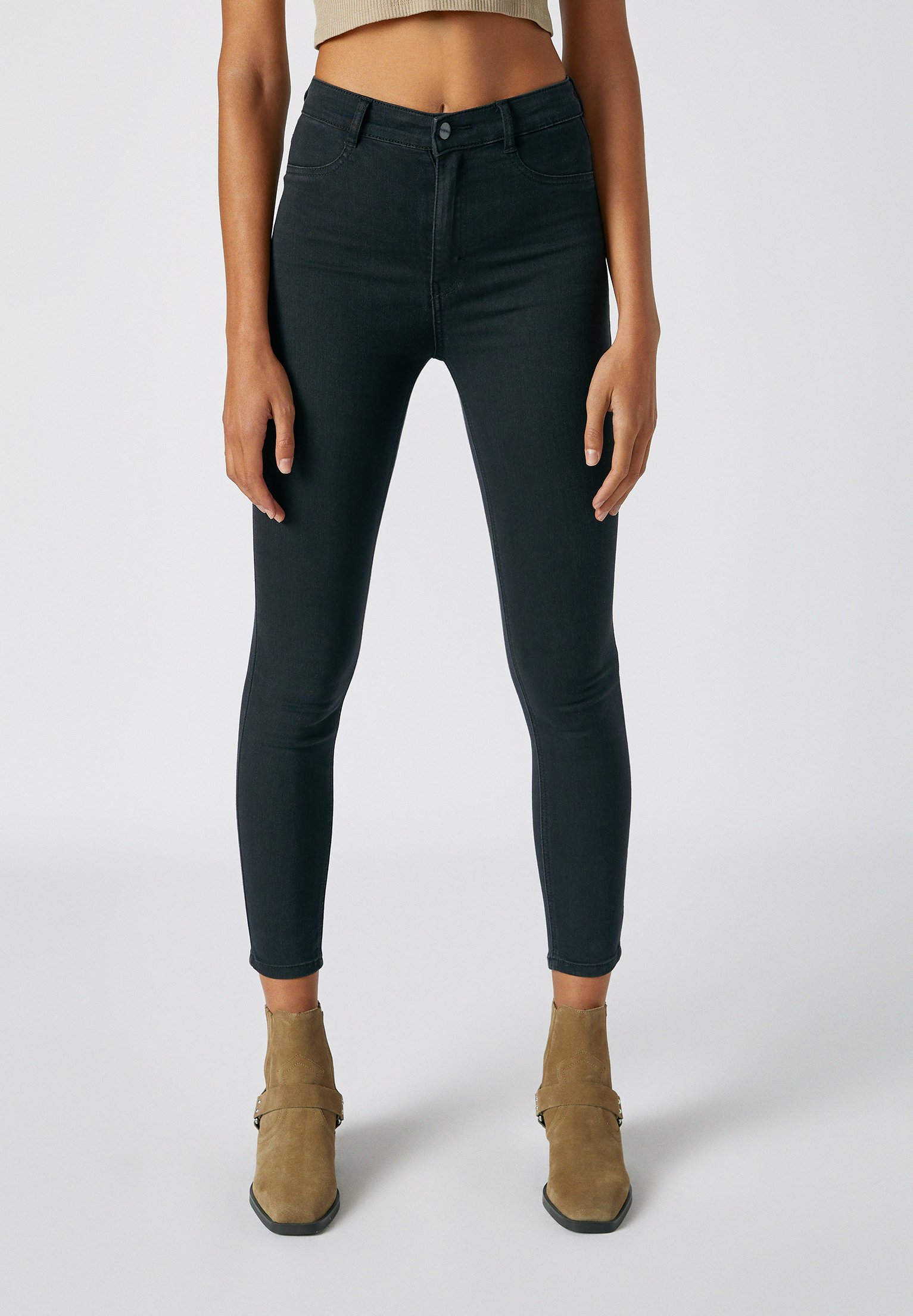 PULL\u0026BEAR Jeans Skinny Fit - mottled black/nero-screziato - Zalando.it