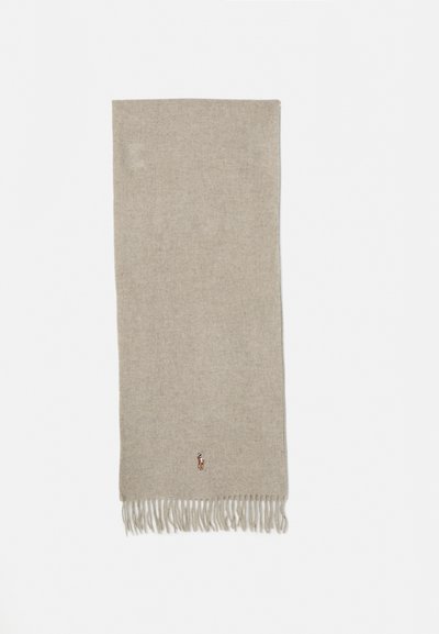 Polo Ralph Lauren FRINGE VIRGIN WOOL SCARF - Šal - oatmeal heather