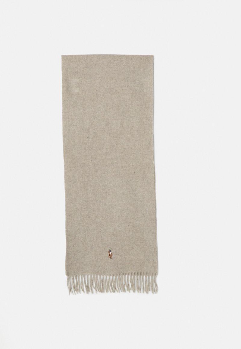 Polo Ralph Lauren SCARF OBLONG UNISEX - Scarf - oatmeal heather/beige ...