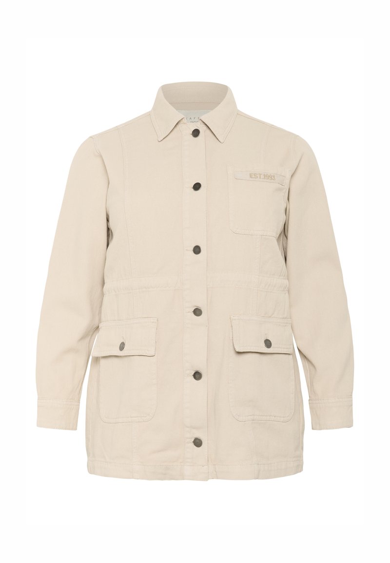 Kaffe Curve Parka zandkleur Kaffe Curve Parka zandkleur