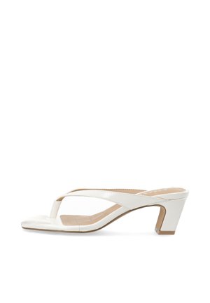 Bianco High Heels BIASPICE - Sandales tongs - offwhite