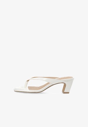 Bianco High Heels BIASPICE - Sandales tongs - offwhite