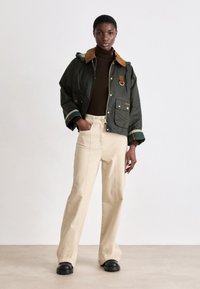 Barbour ERMA WAX JACKET - Jas - archive olive/ancient tartan