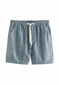 REGULAR FIT TEXTURED DRAWSTRING WAIST - Šortky - blue stripes